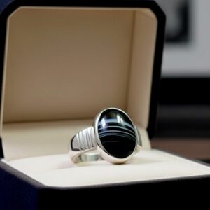 সুলেমানি আকিক রিং গোল্ডেন