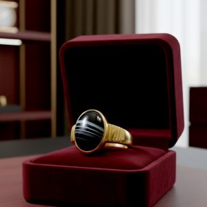 সুলেমানি আকিক রিং গোল্ডেন